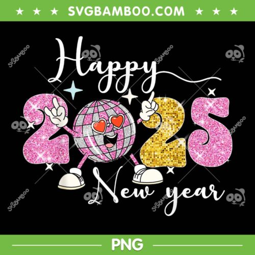 Happy New Year 2025 PNG, Year End Party Family 2025 PNG