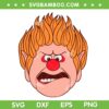 Heat Miser Big Face SVG, A Miser Brothers' Christmas SVG PNG Heat Miser Big Face SVG, A Miser Brothers' Christmas SVG PNG