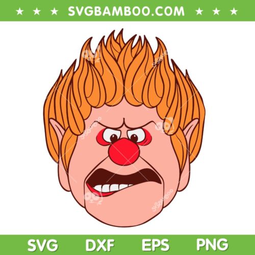 Heat Miser Big Face SVG, A Miser Brothers' Christmas SVG PNG