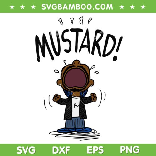 Mustard Lamar TV Off Parady SVG PNG, I Love Kendrick Vintage SVG