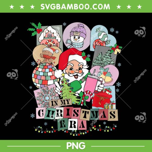 In My Christmas Era PNG, Santa Squad Merry Swiftmas PNG, Xmas Holiday Santa Stanley Tumbler PNG