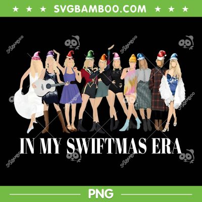 In My Swiftmas Era PNG, Taylor Swift Christmas Santa Hat PNG, Xmas Holiday Pajama Retro PNG In My Swiftmas Era PNG, Taylor Swift Christmas Santa Hat PNG, Xmas Holiday Pajama Retro PNG
