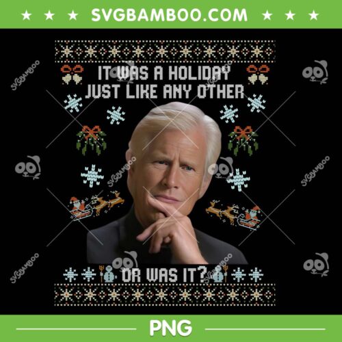 Keith Morrison Ugly Christmas PNG, It Was A Holiday Just Like Any Other Or Was It PNG