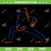 Juan Soto Neon SVG, New York Mets Juan Soto SVG PNG, New York Baseball Player SVG PNG