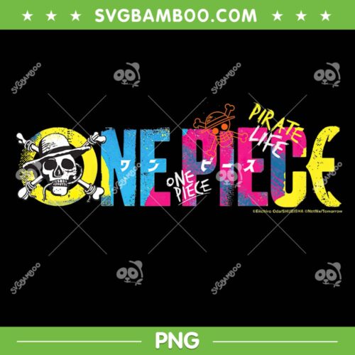 One Piece Anime Pirate Life PNG, Straw Hat Pirates Logo Kids PNG, One Piece Colorful Logo PNG