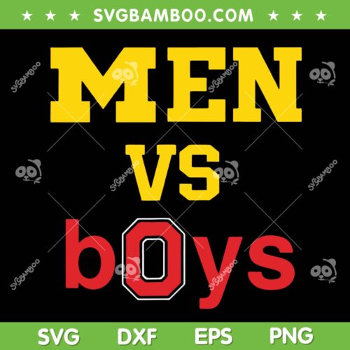 Men vs Boys SVG PNG, Funny Meme Quote for Boys SVG