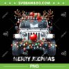 Merry Jeepmas Ugly Christmas PNG, Jeep Car Light Reindeer Xmas PNG