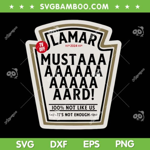 Mustard Lamar TV Off SVG, Mustard DIY Costume Use Your Heart SVG PNG
