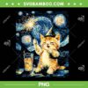 New Year Cat Starry Night PNG, Kitty Cat Happy New Year PNG New Year Cat Starry Night PNG, Kitty Cat Happy New Year PNG