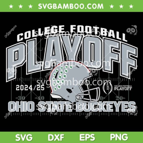 Ohio State Buckeyes College Football Playoff SVG, Ohio Football Helmet SVG PNG