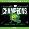 Oregon Ducks Champions 2024 PNG, Big Ten 2024 Champs PNG, Oregon Ducks Football Locker Room PNG