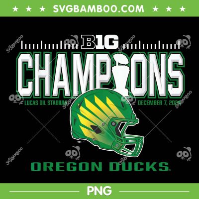 Oregon Ducks Champions 2024 PNG, Big Ten 2024 Champs PNG, Oregon Ducks Football Locker Room PNG