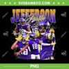 Retro Justin Jefferson 90s PNG, Vintage Lover Minnesota Vikings Design 90s PNG