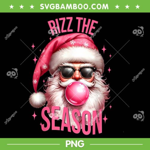 Santa Rizz The Season PNG, Funny Pink Santa Rizzler PNG, Christmas Rizzmas PNG