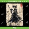 Samurai Cat PNG, Warrior Japanese Cat Artwork PNG Samurai Cat PNG, Warrior Japanese Cat Artwork PNG