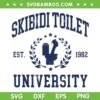 Skibidi Toilet University SVG, Funny Skibidi Meme SVG PNG
