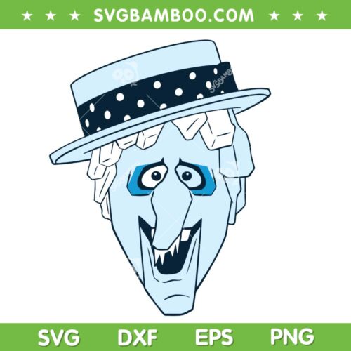 Snow Miser Big Face SVG, Miser Brothers Christmas SVG PNG