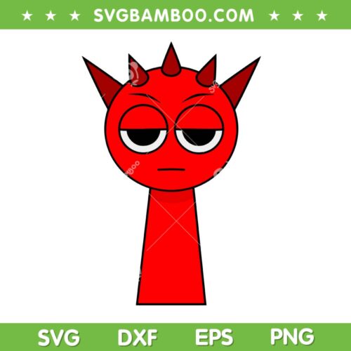 Sprunki Raddy SVG, Funny Incredibox Sprunki Game Character SVG PNG