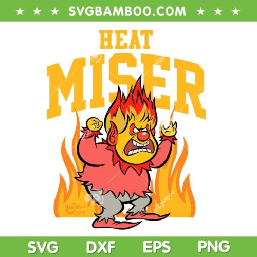 Heat Miser The Year Without Santa SVG, Miser Brothers Heat Miser SVG PNG