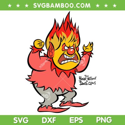 Heat Miser Portrait SVG PNG, The Year Without A Santa Claus SVG Heat Miser Portrait SVG PNG, The Year Without A Santa Claus SVG