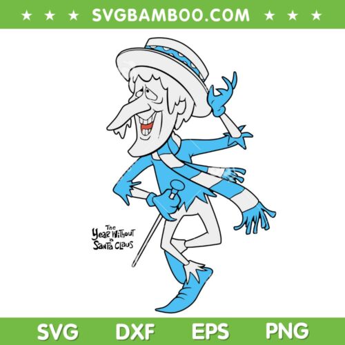 Snow Miser Portrait SVG PNG, The Year Without A Santa Claus SVG