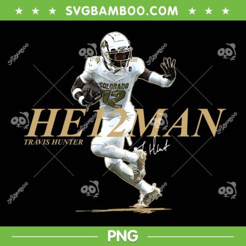 Travis Hunter Sports Enthusiast PNG, Colorado Buffaloes Travis Hunter He12man PNG