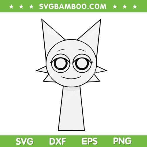 Wenda Sprunki SVG, Sprunki Incredibox Character SVG PNG
