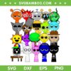 Whole Team Sprunki SVG PNG, Sprunki 20 Toys SVG, Game Characters Sprunki Incredibox SVG