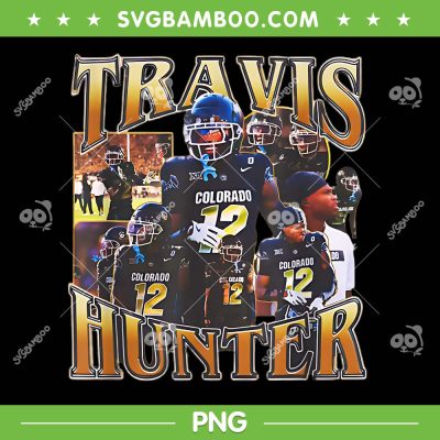 Travis Hunter Design 90s PNG, Colorado Buffaloes Travis Hunter Graphic PNG
