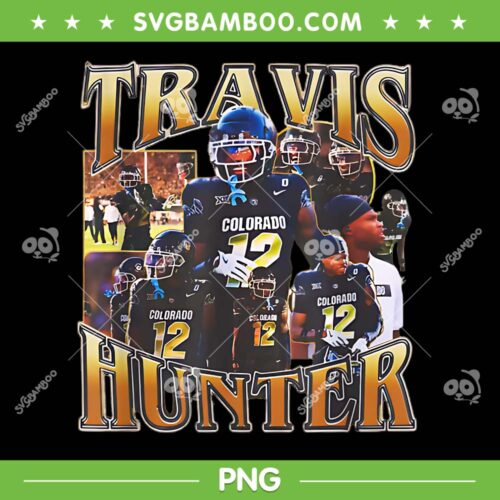 Travis Hunter Design 90s PNG, Colorado Buffaloes Travis Hunter Graphic PNG