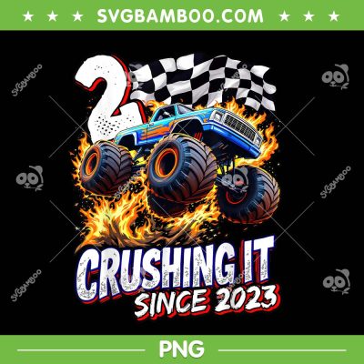 Birthday Monster Truck 2 Year Old PNG, Boys 2nd Party Born 2023 PNG Birthday Monster Truck 2 Year Old PNG, Boys 2nd Party Born 2023 PNG