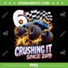 Birthday Monster Truck 6 year Old PNG, Kids Boys 6th Birthday Party PNG