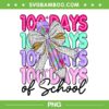 Coquette Bow 100th Day of School PNG, Girl 100 Days of School Leopard PNG Coquette Bow 100th Day of School PNG, Girl 100 Days of School Leopard PNG