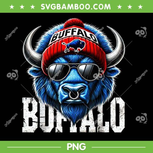Buffalo Let's Go PNG, Buffalo Bills Sunglasses PNG, Bills Football Mascot PNG