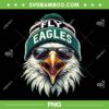 Eagle Face with Sunglasses PNG, Cool Eagles Flying Bird PNG