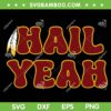 Hail Yeah SVG PNG, Bold Feather Jayden Daniels SVG, Washington Commanders Hail Yeah SVG
