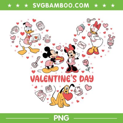 Mickey Mouse Ear Valentine Day PNG, Mickey and Friends Valentine 2025 PNG Mickey Mouse Ear Valentine Day PNG, Mickey and Friends Valentine 2025 PNG