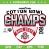 Ohio State Foobtall Cotton Bowl Champs 2025 SVG PNG, Ohio State Buckeyes Championship SVG