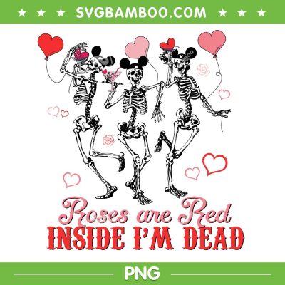 Skeleton Dancing Valentine PNG, Skeleton Mouse Ear Valentine Heart PNG Skeleton Dancing Valentine PNG, Skeleton Mouse Ear Valentine Heart PNG