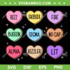 Skibidi Valentine's Day Candy Heart SVG, Funny Valentine Rizz Skibidi SVG PNG
