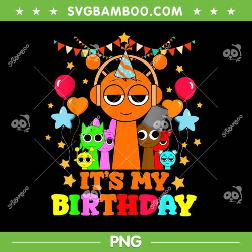 Sprunki it's My Birthday PNG, Sprunki Party Birthday Theme PNG