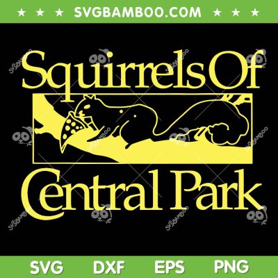 Squirrels Of Central Park SVG, Funny Mouse Eating Cheese SVG PNG