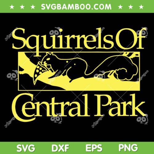 Squirrels Of Central Park SVG, Funny Mouse Eating Cheese SVG PNG