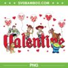 Toy Story Characters Valentine Day PNG, Disney Toy Story Valentine Heart PNG
