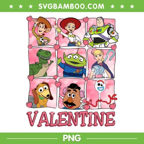 Toy Story Frame Valentine PNG, Disney Toy Story Happy Valentine Day PNG