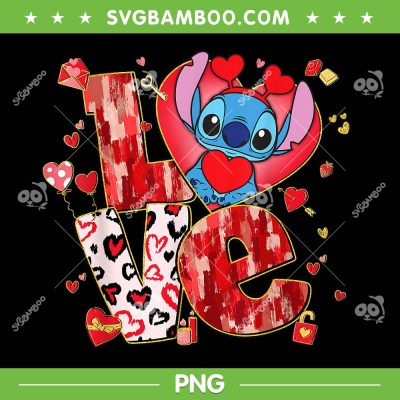 Stitch Love Valentine's Day PNG, Disney Stitch And Lilo Heart LOVE PNG Stitch Love Valentine's Day PNG, Disney Stitch And Lilo Heart LOVE PNG