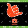 Auburn Basketball Call God Hand Sign SVG, Auburn Tigers Logo SVG PNG