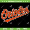 Baltimore Orioles Name SVG PNG, Baltimore Football Logo Throwback Design SVG