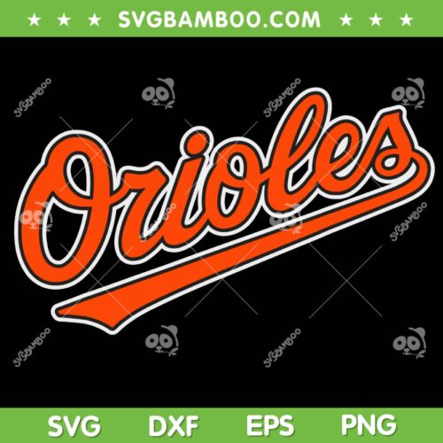 Baltimore Orioles Name SVG PNG, Baltimore Football Logo Throwback Design SVG