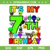 Sprunki 7th Birthday SVG PNG, Birthday Sprunki Party 7 year old SVG